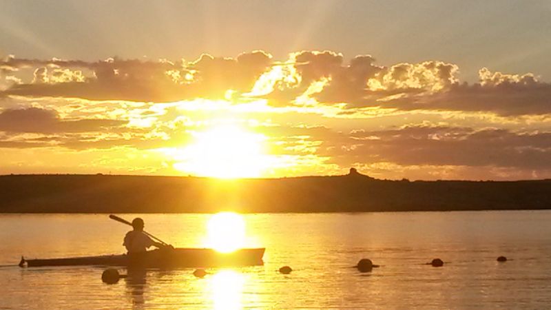 Home Langebaan kayak at sunset